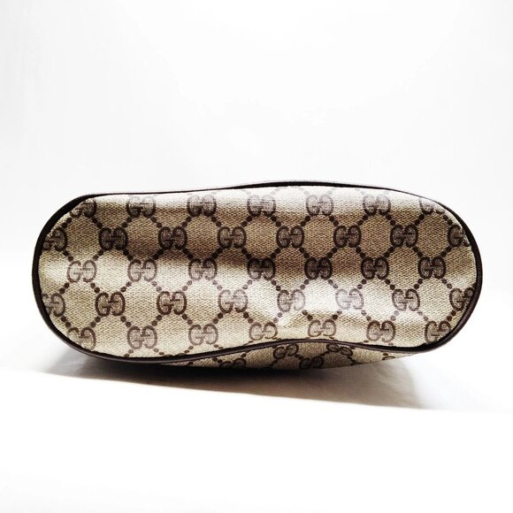 Authentic Gucci Sherry Line Brown PVC Shoulder Bag mn381-120625 - Picture 5 of 16